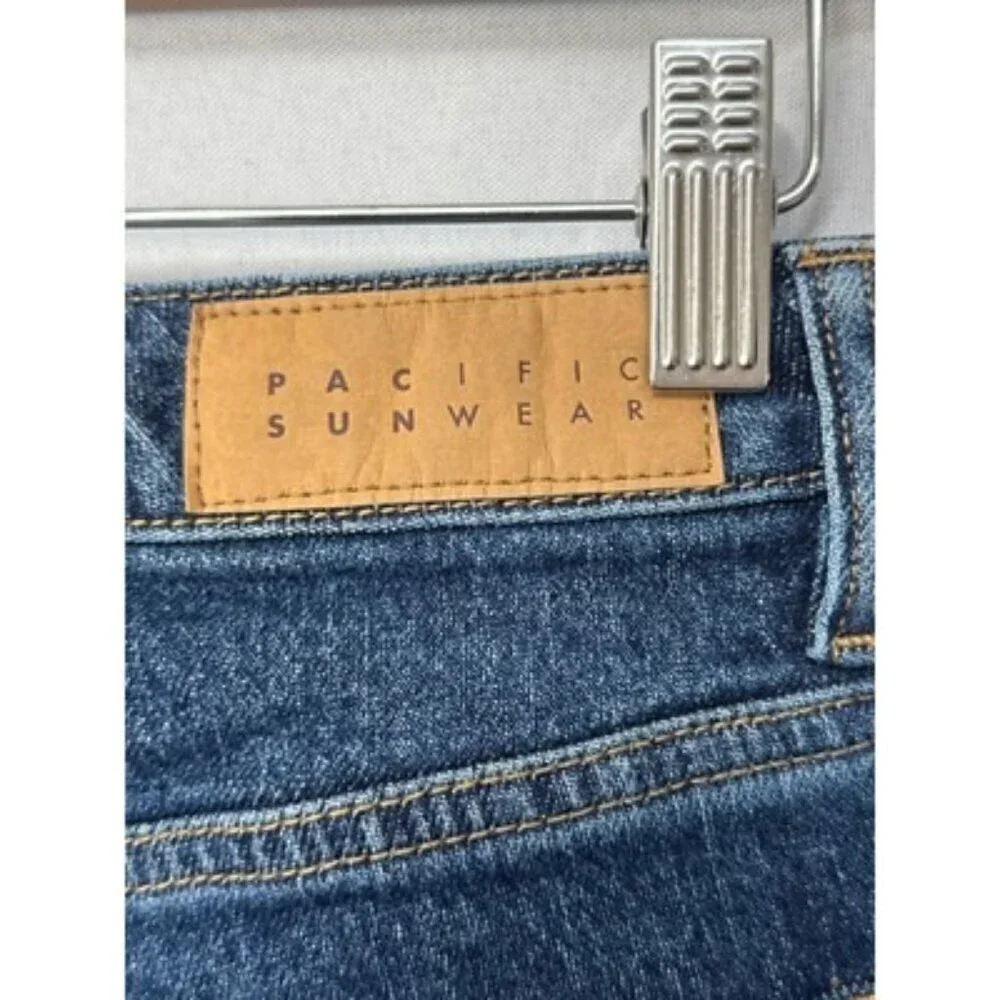 PacSun Pacific Sunwear Vintage Flare Leg Jeans Size 28 Blue Denim